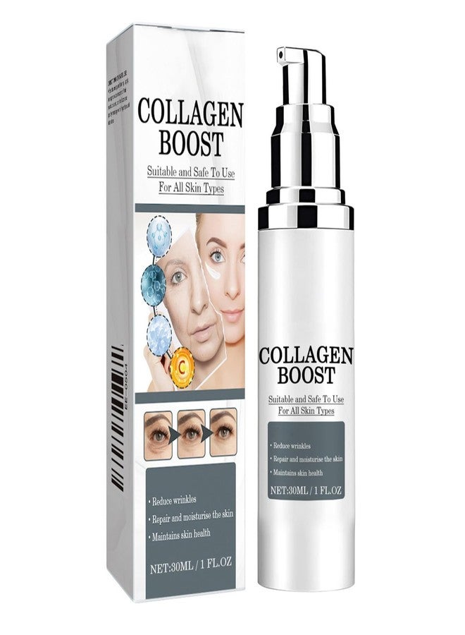 جروسبي كريم الوجه Grospe Collagen Boost المضاد للشيخوخة، لوشن الكولاجين المضاد للشيخوخة والتجاعيد للنساء، مرطب مضاد للشيخوخة للوجه، كريم شد وشد البشرة 1 أونصة سائلة. - Image 1